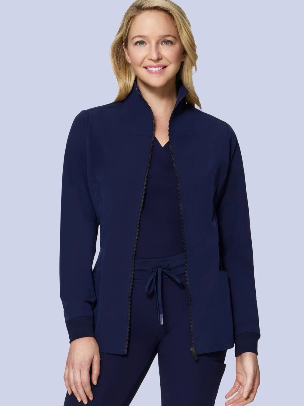 NWT Mandala Navy Scrub Jacket